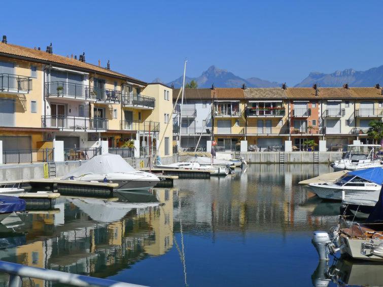 Superbe Appartement Dans La Marina Du Bouveret Port-Valais Exterior foto